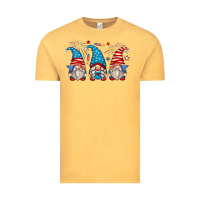 Vintage Mustard fourth of july gnomes Vintage Tee - Zillion Design Studio