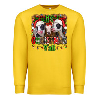 Lemon it's christmas y'all heifers Premium Sweatshirt - Jasminsmagicworld