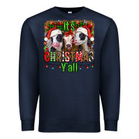 Navy it's christmas y'all heifers Premium Sweatshirt - Jasminsmagicworld