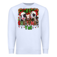 White it's christmas y'all heifers Premium Sweatshirt - Jasminsmagicworld