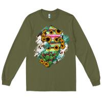Army Green New jersey State Map Long Sleeve Tee - RanaPortraitStore
