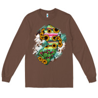 Chestnut New jersey State Map Long Sleeve Tee - RanaPortraitStore