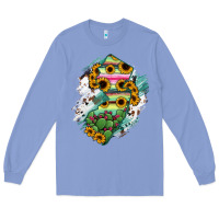 Colony Blue New jersey State Map Long Sleeve Tee - RanaPortraitStore