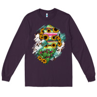 Plum New jersey State Map Long Sleeve Tee - RanaPortraitStore
