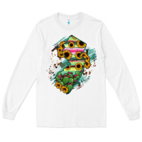 White New jersey State Map Long Sleeve Tee - RanaPortraitStore