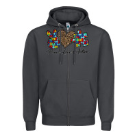 Smoke peace love autism1 Zipper Hoodie - CowhideDigitalArt