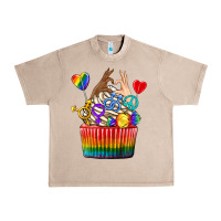 French Oak pride rainbow cupcake Urban Heavy Tee - texasbilliewilder