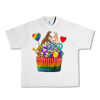 Lunar Rock pride rainbow cupcake Urban Heavy Tee - texasbilliewilder
