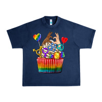 Navy pride rainbow cupcake Urban Heavy Tee - texasbilliewilder
