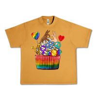 Peanut Butter pride rainbow cupcake Urban Heavy Tee - texasbilliewilder