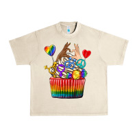 Sandshell pride rainbow cupcake Urban Heavy Tee - texasbilliewilder