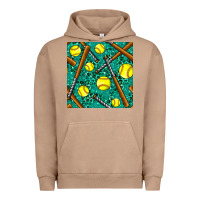 Pigment Burro softball bat with leopard and glitter seamless pattern Urban Hoodie - BundleAndBundleShop