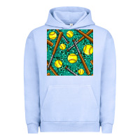 Pigment Grape Ice softball bat with leopard and glitter seamless pattern Urban Hoodie - BundleAndBundleShop
