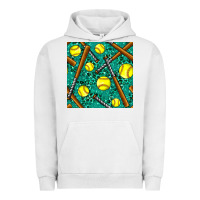 Pigment Lunar Rock softball bat with leopard and glitter seamless pattern Urban Hoodie - BundleAndBundleShop