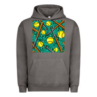 Pigment Tornado softball bat with leopard and glitter seamless pattern Urban Hoodie - BundleAndBundleShop