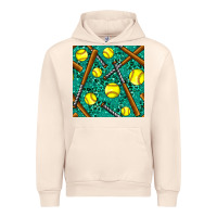 Sandshell softball bat with leopard and glitter seamless pattern Urban Hoodie - BundleAndBundleShop