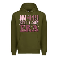 Army Green in my self love era Premium Hoodie - MaliasSmallBusiness