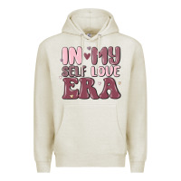 Oatmeal Heather in my self love era Premium Hoodie - MaliasSmallBusiness