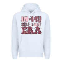 White in my self love era Premium Hoodie - MaliasSmallBusiness