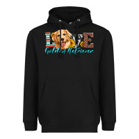 Black love golden retriever Heavyweight Hoodie - Artiststas