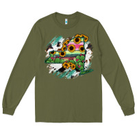 Army Green New York State Map Long Sleeve Tee - RanaPortraitStore