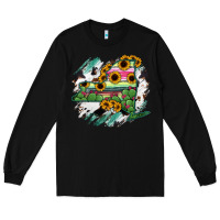 Black New York State Map Long Sleeve Tee - RanaPortraitStore