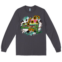 Smoke New York State Map Long Sleeve Tee - RanaPortraitStore