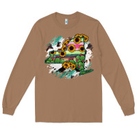 Toasted Coconut New York State Map Long Sleeve Tee - RanaPortraitStore