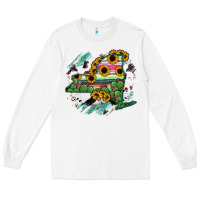 White New York State Map Long Sleeve Tee - RanaPortraitStore