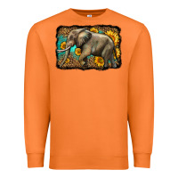 Carrot western sunflowers elephant Premium Sweatshirt - LillyAllenDesigns
