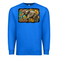 True Royal western sunflowers elephant Premium Sweatshirt - LillyAllenDesigns
