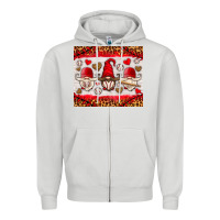 Dove Grey baseball gnome Zipper Hoodie - HRA Design Shop