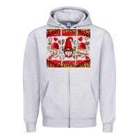 Heather Grey baseball gnome Zipper Hoodie - HRA Design Shop