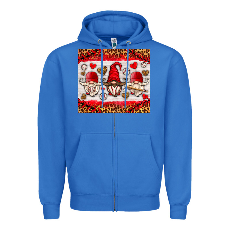 Baseball Gnome Zipper Hoodie by HRA Design Shop | Teevron