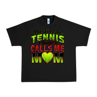 Black my favorite tennis player calls me mom Urban Heavy Tee - Zillion Design Studio