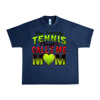 Navy my favorite tennis player calls me mom Urban Heavy Tee - Zillion Design Studio
