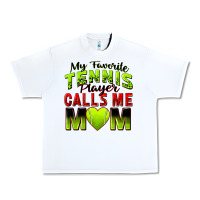 White my favorite tennis player calls me mom Urban Heavy Tee - Zillion Design Studio
