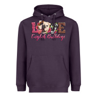 Plum love english bulldogs Heavyweight Hoodie - Artiststas