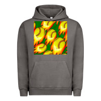 Pigment Tornado softball fire ball seamless pattern Urban Hoodie - BundleAndBundleShop