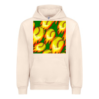 Sandshell softball fire ball seamless pattern Urban Hoodie - BundleAndBundleShop
