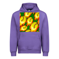 Tulip softball fire ball seamless pattern Urban Hoodie - BundleAndBundleShop