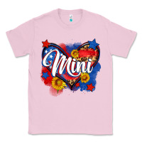 Bubblegum Pink American mini heart Classic Tee - Neo Western