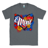 Charcoal Heather American mini heart Classic Tee - Neo Western