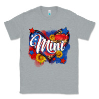 Heather Grey American mini heart Classic Tee - Neo Western