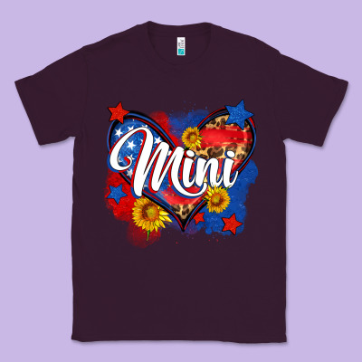 American Mini Heart Classic Tee Designed By Neo Western