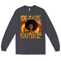 Smoke Black queen juneteenth Long Sleeve Tee - Zillion Design Studio