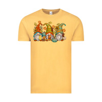 Vintage Mustard fall gnomes Vintage Tee - Zillion Design Studio