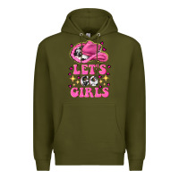 Army Green lets go girls Premium Hoodie - NancyCooperArtShop