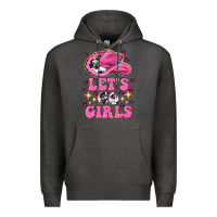 Charcoal Heather lets go girls Premium Hoodie - NancyCooperArtShop