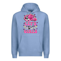 Colony Blue lets go girls Premium Hoodie - NancyCooperArtShop
